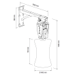 Strgalo, avtomatska rotacijska krtača za govedo Melasty 3761-B (220V, 0,18KW)